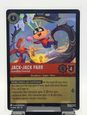 Jack-Jack Parr Incredible Potential 121/204 Foil Wilds Unknown Lorcana
