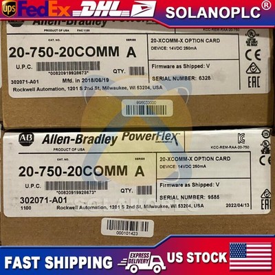New AB 20-750-20COMM PowerFlex Inverter Communication Card US Free Tax