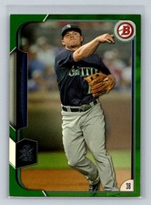 2015 Bowman #33 Kyle Seager Green #/99