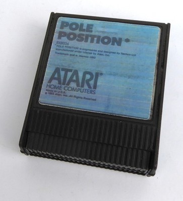 Atari 800 XL XE Modul -- POLE POSITION - Label gedruckt -- Game Cart