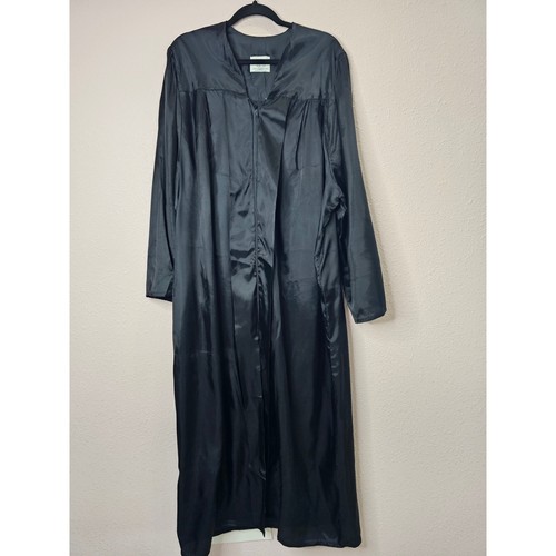 Graduation Cap and Gown Set Black Robe Size 620 Unisex Mens Womens