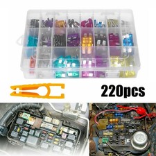 220pc Blade Fuse Assortment Auto Car Truck Motorcycle FUSES Kit ATC ATO ATM Set