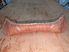 VTG  River Birch Bark Canoe Handmade Native American Souvenir Cabin Lake House 
