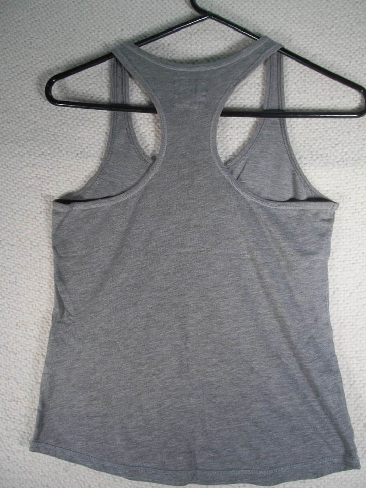 Camiseta sin mangas Hollister para mujer talla XS navaja trasera gris a rayas Foto 3 de 4