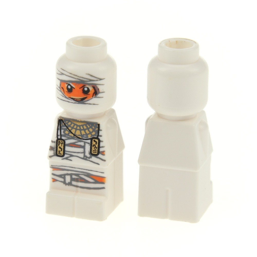 2X Lego Micro Figure Ramses Pyramid King White Toy Figure 3843 85863PB010B