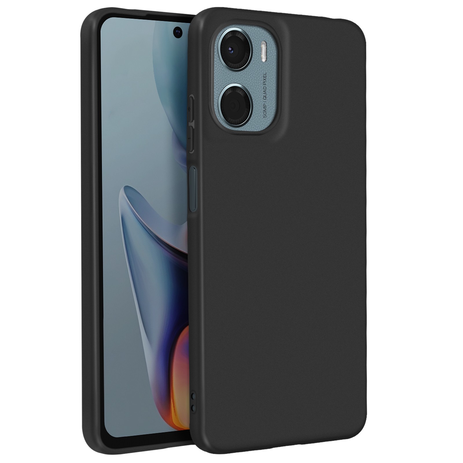 Coque silicone finition mate premium pour Motorola Moto E15