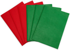 36 Sheets Red and Green Tissue Paper for Gift Bags, 20" X 14" Christmas Tissue P