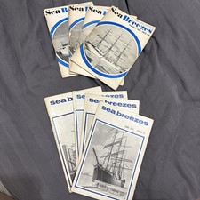 Bundle Of 8x Vintage &ldquo;Sea Breezes&rdquo; Maritime Periodical 1960s