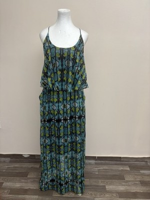 chiffon popover dress NY Collection Maxi Size M Blue Green Geometric W/ Pockets Ebay Willa is finished with Size:40 EU / 7 UK Urban Outfitters UO South swatchColorName:Dark Brown