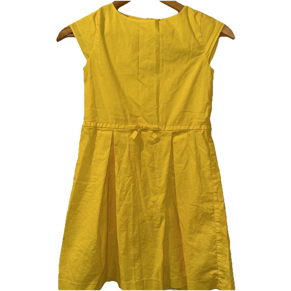 fitted lace wedding dress Madame Butter Yellow Fit and Flare Lyocell Dress with Chain Belt main image 1