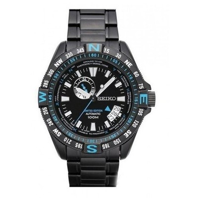 SEIKO Superior SSA115 LIMITED EDITION Automatic Watch Blue Black IP 4R37 NOS