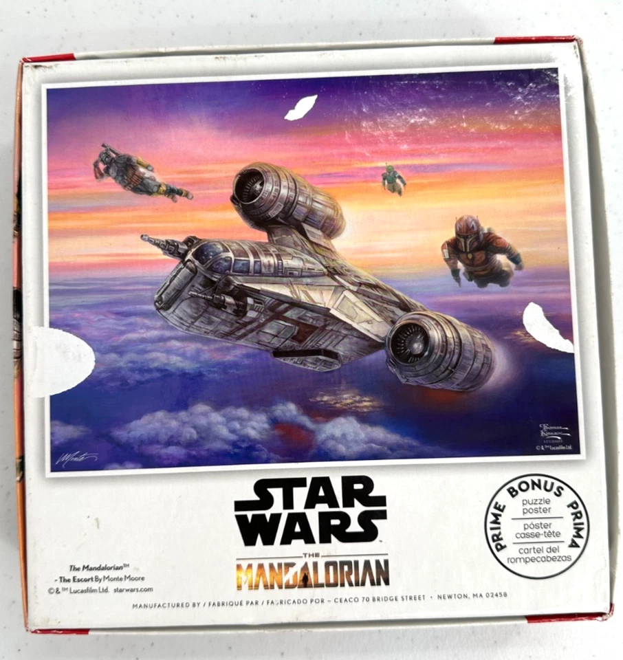 Rompecabezas Thomas Kinkade Disney Star Wars Mandalorian The Escort 500 piezas Foto 2 de 4