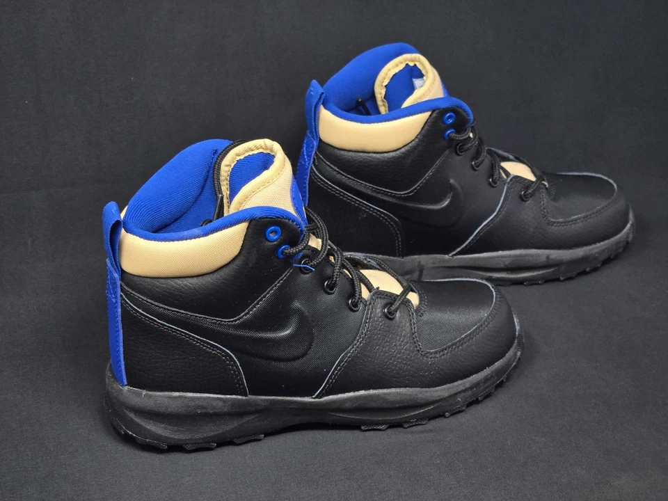 Nike Manoa LTR PS Botas Niños Multi Tallas Negro Azul Tostado NUEVO Zapatos BQ5373-003 Foto 4 de 4
