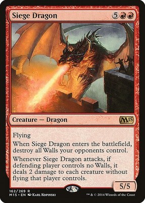 [MTG] Siege Dragon (162) (M15) LP-HP