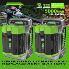 1 or 2 Pack For EGO Battery 56V 5.0AH BA1400T 56volt Tool BA4200 BA2800 ST1502LB