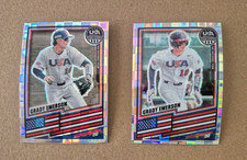 Lot (2) 2026 Panini Prizm Stars & Stripes Silver Pandora GRADY EMERSON RC cards