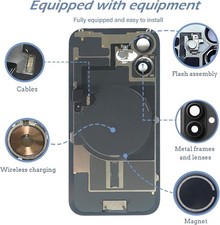 Back Glass Replacement For iPhone 16/16 Plus/16Pro/16Pro Max with Magnet  NFC