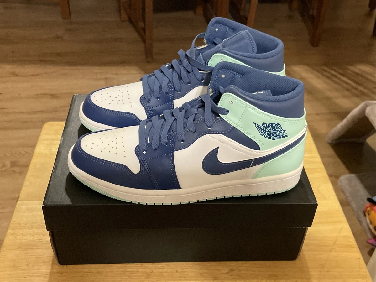 Jordan 1 Mid Blue Mint 2022 for Sale | Authenticity 