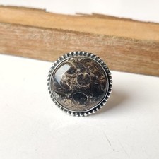 Turritella Agate Gemstone Ring 925 Sterling Silver Amazing Gift Ring BT1201