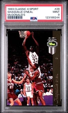 SHAQUILLE O'NEAL RC 1993 Classic 4 Sport McDonald’s #28 HOF PSA 9 Shaq's Rookie!