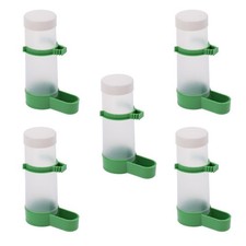 5PCS Bird Drinker Feeder Bottle Water with Clip for Parrot