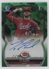 2023 Bowman Chrome Draft Sapphire Edition Green 37/99 Ty Floyd #CDA-TF Auto 09an