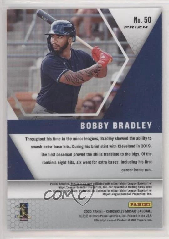 2020 Panini Chronicles Mosaic Mosaic Prizm Bobby Bradley #50 Rookie RC - Image 2 of 2