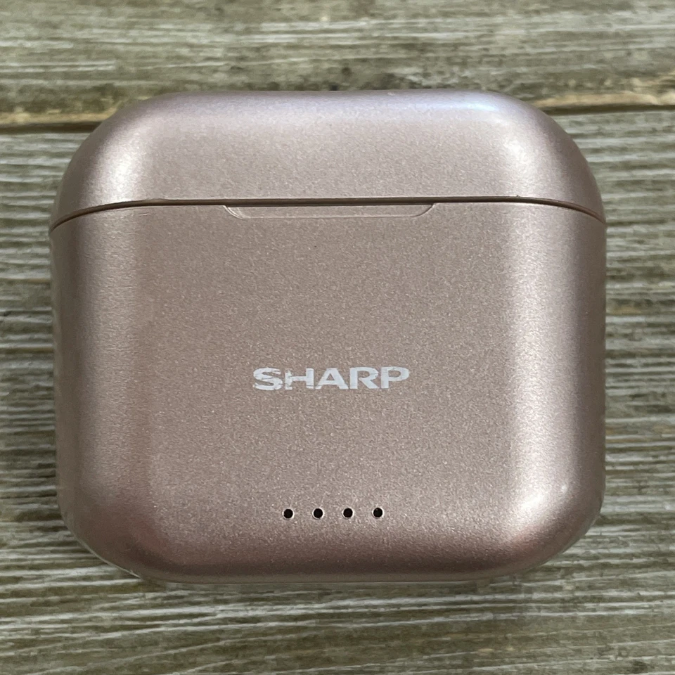 Настоящие беспроводные стереонаушники Sharp HP-TW10 с защитой от брызг розовое золото - Изображение 2 из 4