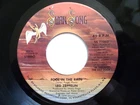 LED ZEPPELIN 45 RPM 7" VINYL - Fool In The Rain / Hot Dog