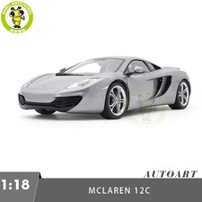 1/18 McLaren MP4-12C 12C Autoart 76007 Silver Diecast Model Car Friends Gifts