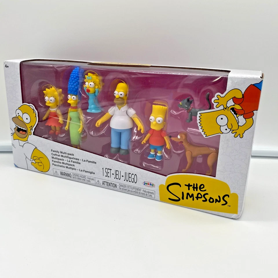 Simpsons Figuren Set 7er-Pack Jakks Pacific 6cm Kult TV Serie Fanartikel OVP - Bild 3 von 4