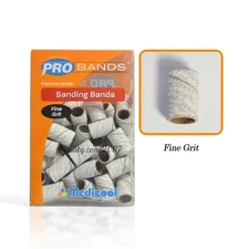 Medicool Zebra Sanding Bands White 100 pcs - Fine Grit