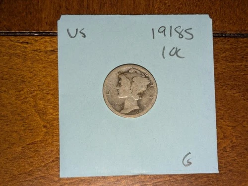 1918S Mercury Dime $0.10 90% Silver Good G