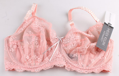 Heidi Klum Intimates Underwired Bra Size 36E Quartz Pink / Lilac Marble NWT