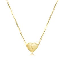 18k Gold Plated Initial Necklaces for Women Letter S Initial Necklace for Kids G