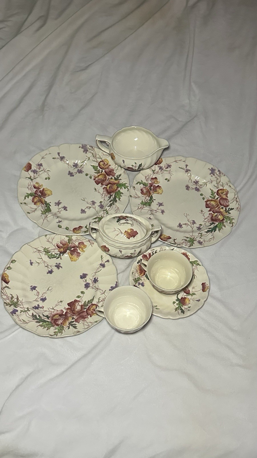 Royal Doulton Floral Cream Dinnerware Set