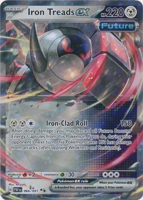 PO-05 Holo Iron Treads ex 066/091 Double Rare Paldean Fates