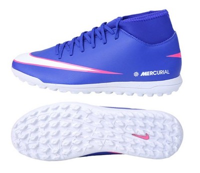 Nike Herren Mecurial Superfly 10 TF Stollen Futsal Blau Spike GYM Stollen FQ8...