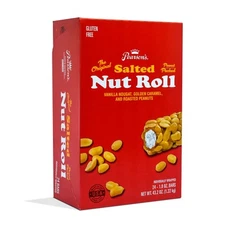Pearsons Original Salted Nut Roll | Peanut Caramel Nougat Candy | 24 Full-...