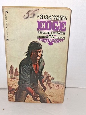 George G. Gilman #3 Edge Apache Death 1972 paperback Western Frontier 1st Print