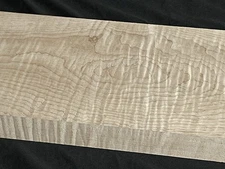 Curly Maple 1.6x6.5x24" Tiger S4S THICK Lumber SUPER CURL 118