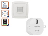 Smarthome Funk-Schalterset Mit Bewegungmelder + Mini-Einbauschalter Bis 1000W