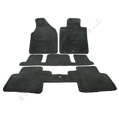 Rieter 22789872 Full Set of Ebony Front Rear Floor Carpet Mats for 08-16 Acadia