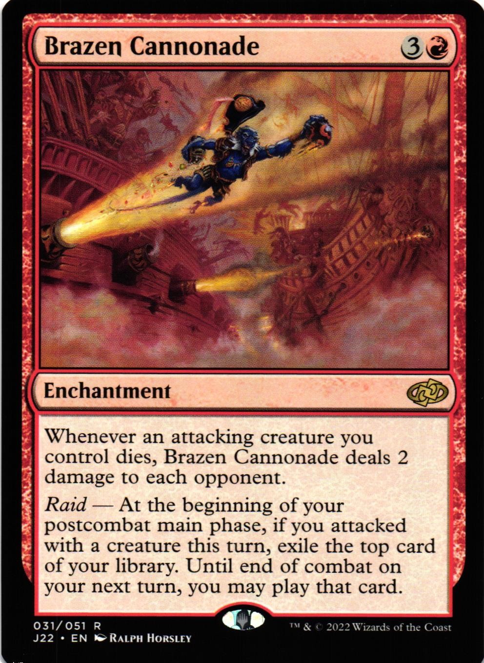 MTG TCG - Brazen Cannonade 31 Jumpstart 2022 - NM
