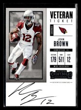 2017 Panini Contenders John Brown Veteran Ticket Autograph Auto Cardinals UX8511