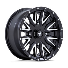 15x7 MSA Offroad Wheels M49 Creed Matte Black Mach Wheels 4x110 (10mm) Set of 4
