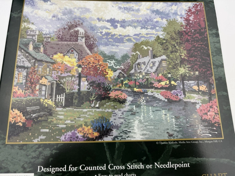 Thomas Kinkade Lamplight Brooke Counted Cross Stitch Pattern 6R - Image 2 of 3