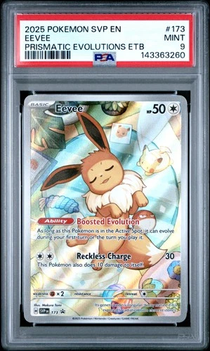 2025 POKEMON SVP EN-SV BLACK STAR PROMO #173 EEVEE PSA 9