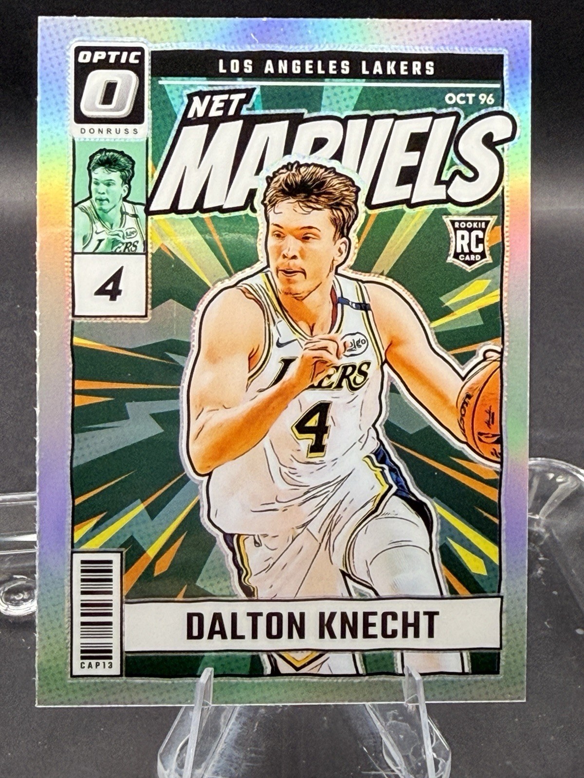 2024-25 Donruss Optic Dalton Knecht Net Marvels RC Holo Rookie #16 Lakers