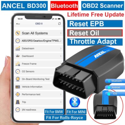Ancel BD300 Diagnosegerät OBD2 Gerät Auto Alle System EPB ABS Scanner Fitfür BMW